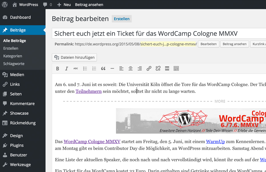 Editor WordPress WordPress Editor